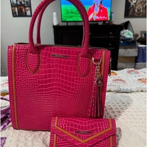 Brahmin Caroline bag with matching wallet